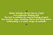 Rister Kollefos Brush, a Handwritten Font by QR Design Studio (Thumbnail 6 of 9)