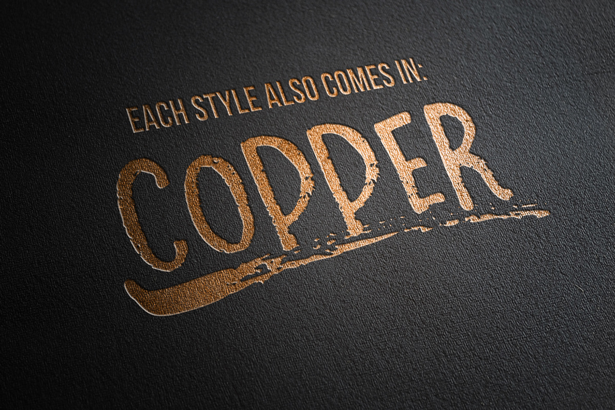 Gold Foil Layer Styles for Photoshop, a Layer Style Add-On by Paper Element (Photo 5 of 15)