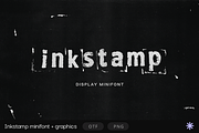 Inkstamp Display Font, a Sans Serif Font by GRPXSTORE (Thumbnail 1 of 4)