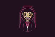Cute Vampire Logo Template, a Branding & Logo Template by vectorwithin (Thumbnail 3 of 3)