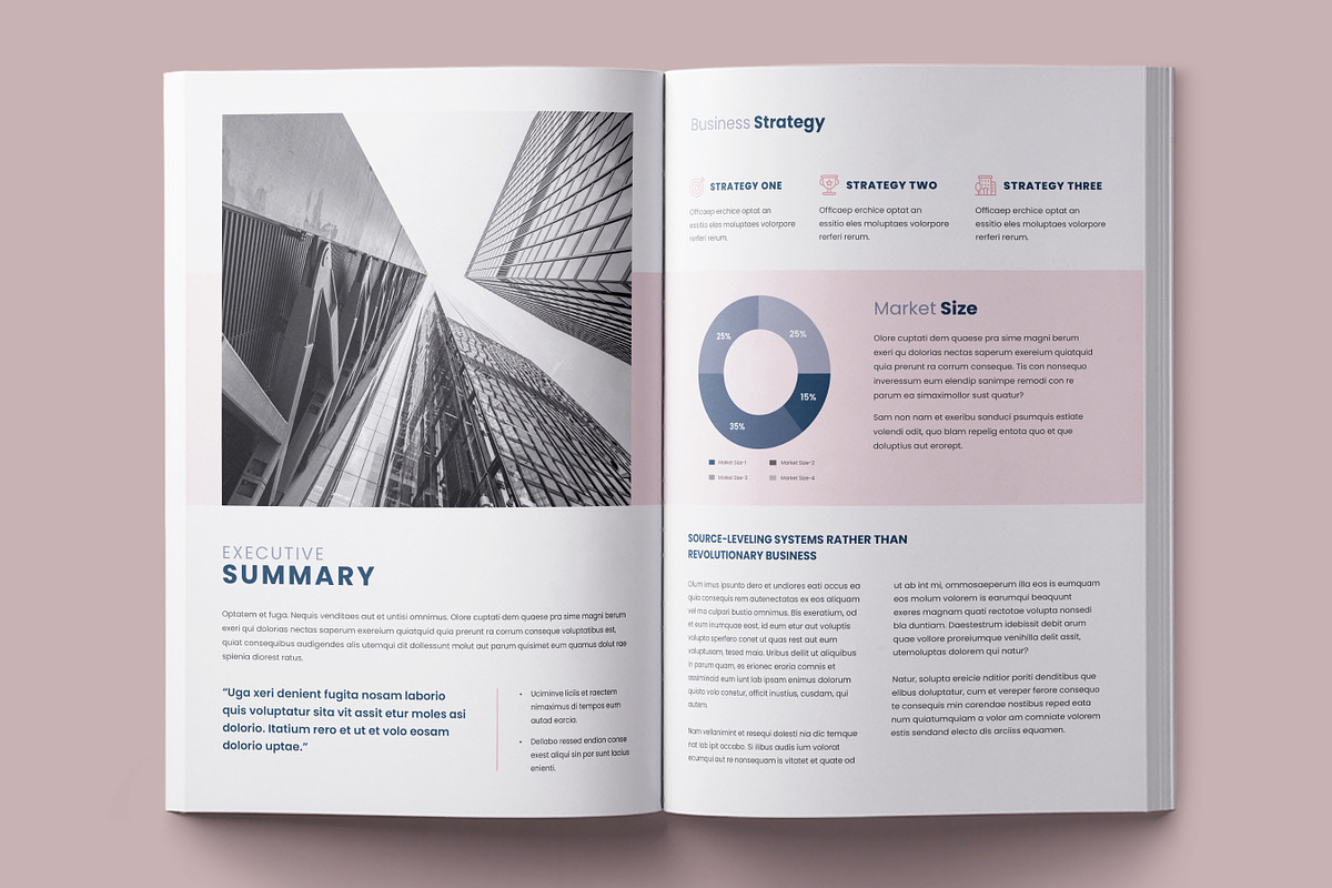 Business Planner Template, Canva, a Brochure Template by Niofix (Photo 2 of 6)