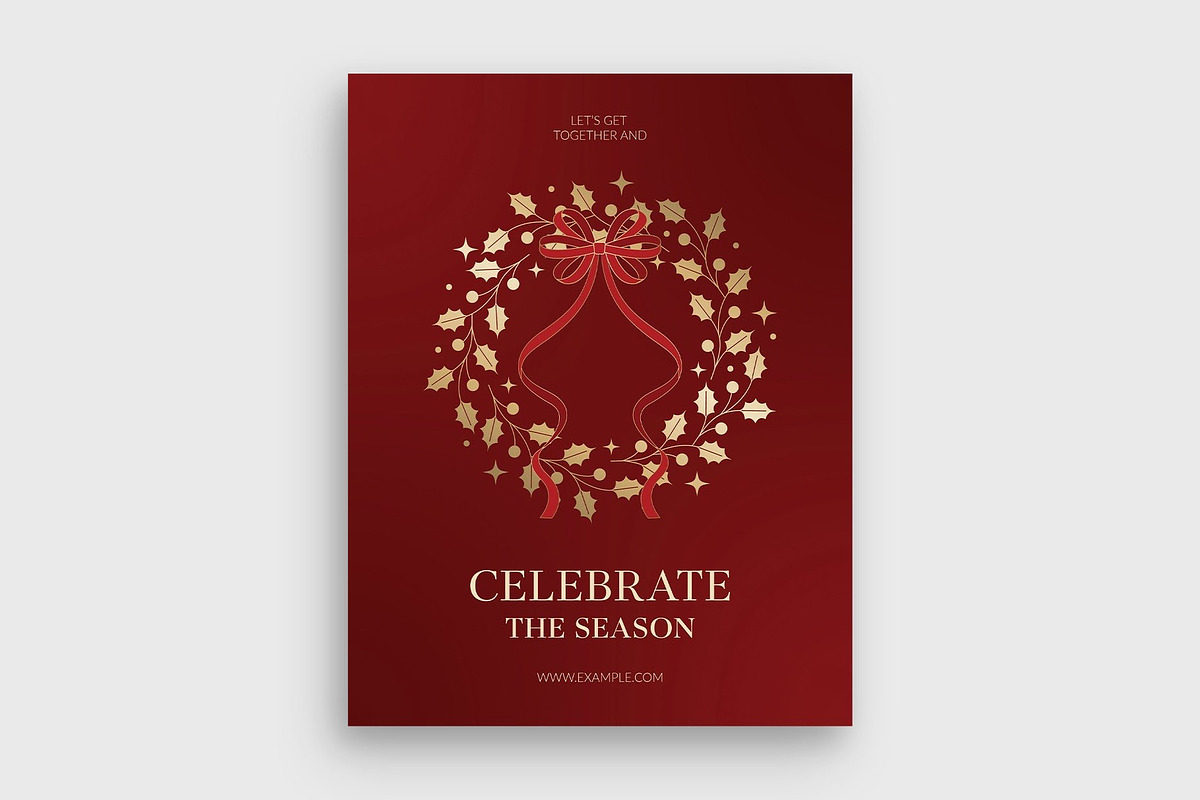 Christmas Flyer & Invite Template, a Flyer Template by BrandPacks (Photo 2 of 5)