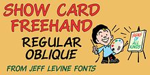 Show Card Freehand JNL