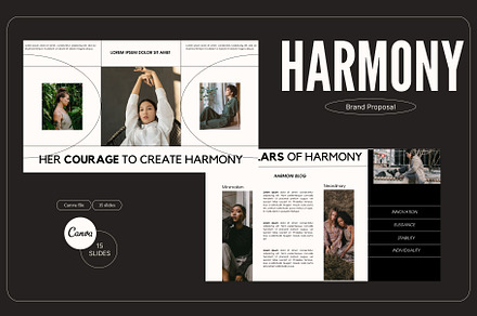 HARMONY - Fashion Canva Presentation