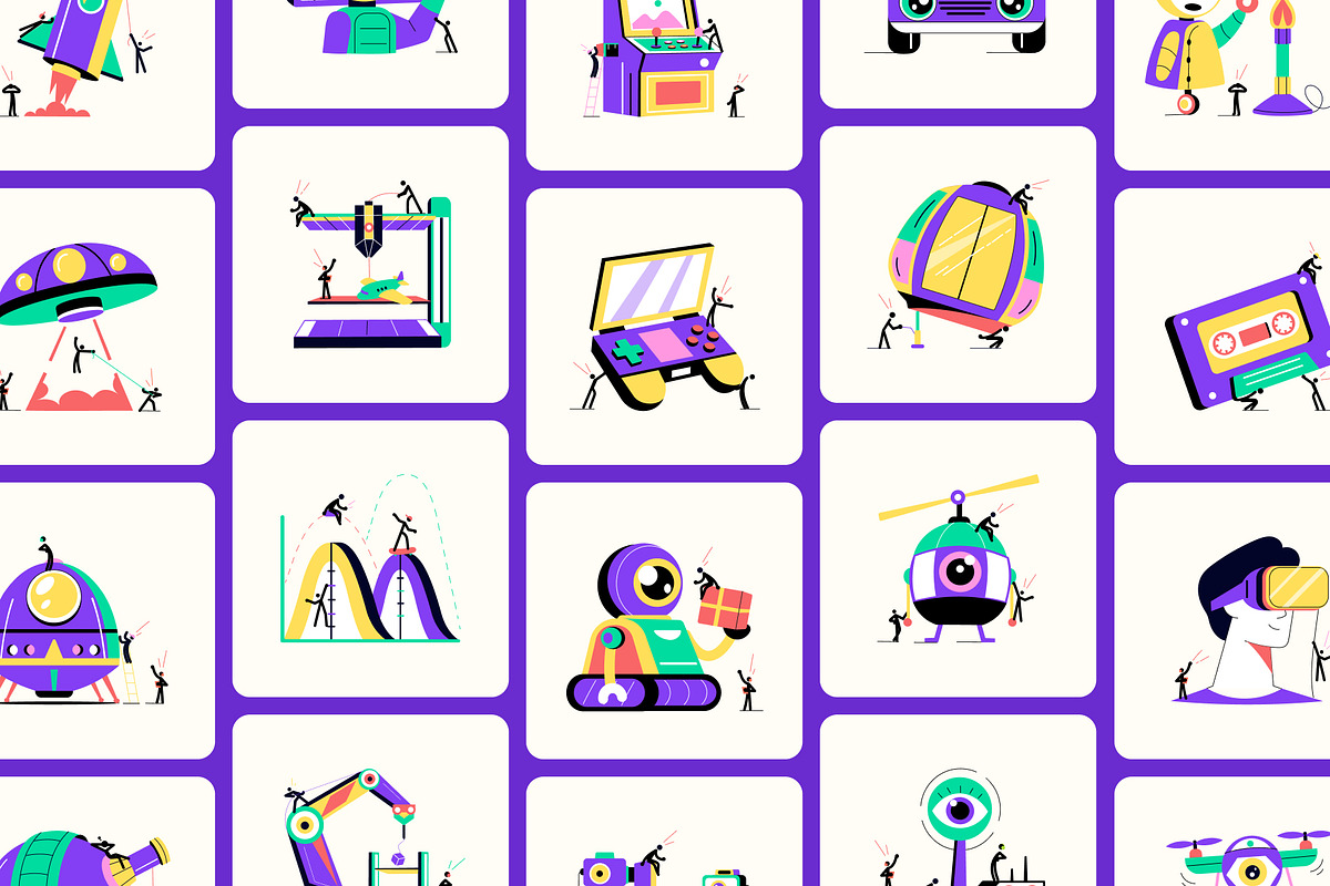 Animated Technology and Innovation, a Technology Illustration by Brickclay (Photo 4 of 5)