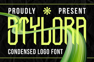 Stylora Condensed Logo Font, a Font by PutraCetol Studio