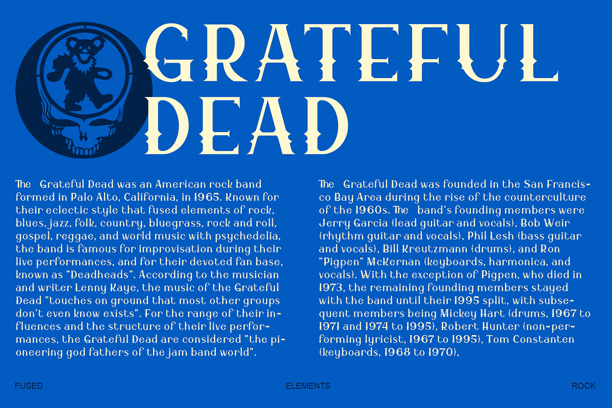 Creamroads - 60s Distorted Font, a Font by riff.type (Photo 2 of 10)