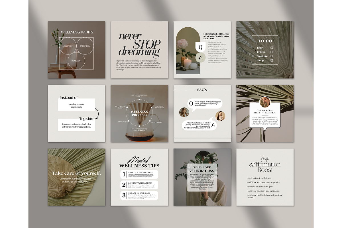Health & Wellness Instagram - Canva, a Social Media Template by TheTemplateTopia (Photo 7 of 10)