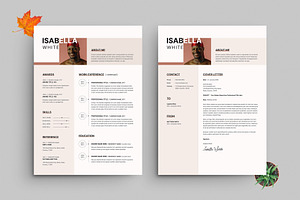 Modern Resume CV Template Design, a Resume Template by PixelStudio