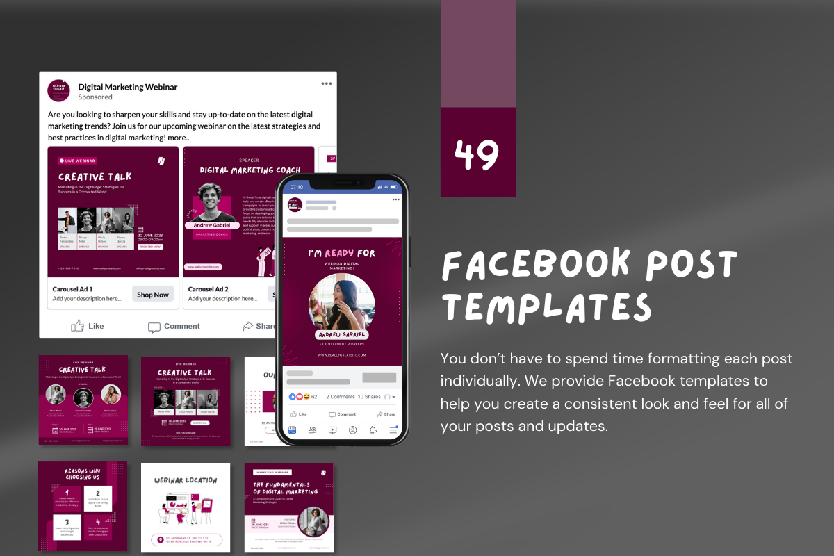 Webinar Toolkit Canva Template, a Social Media Template by Kawalan Studio (Photo 4 of 9)