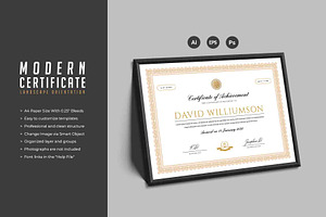 202. Modern Certificate Template