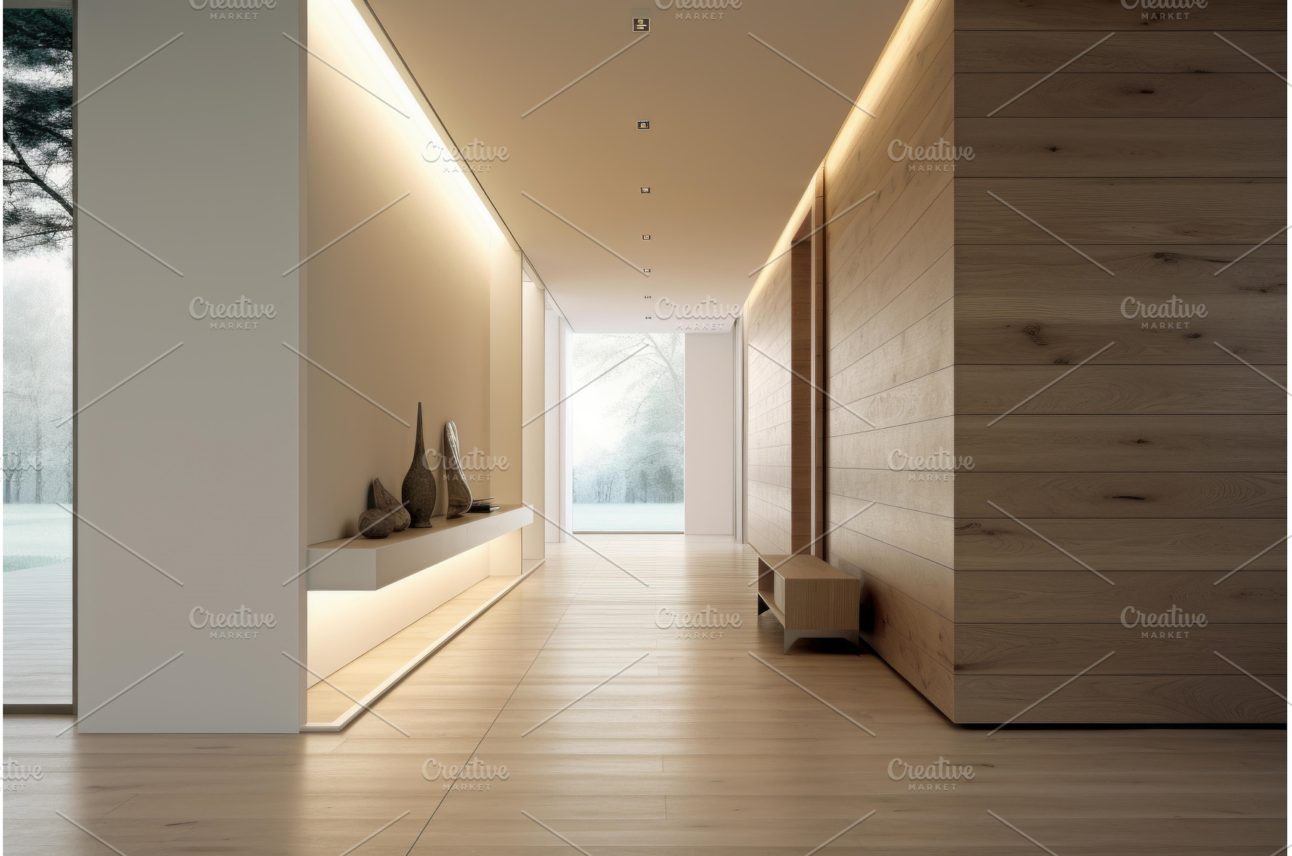 Modern minimalist home interior with, an Architecture Photo by Ylivdesign