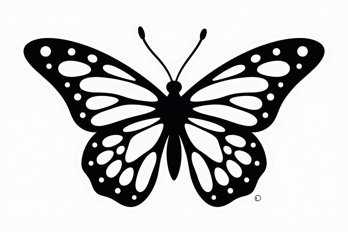 butterfly laser cut design, an Illustration by balal (Photo 3 of 13)