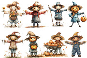 Scarecrow Clipart Autumn Fall, an Illustration by Designworld (Thumbnail 3 of 5)