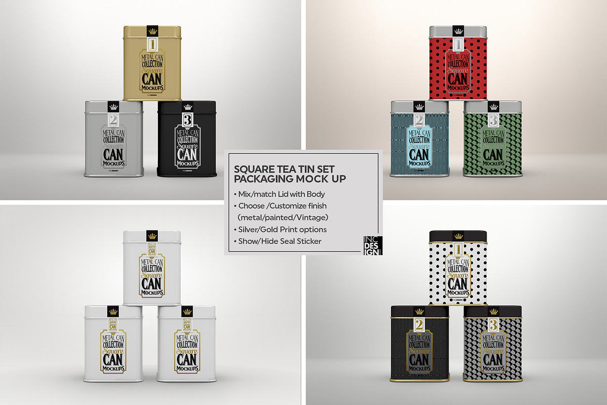 Vol1. Metal Can Mockup Collection, a Cups & Container Mockup by INCDesign (Photo 17 of 27)