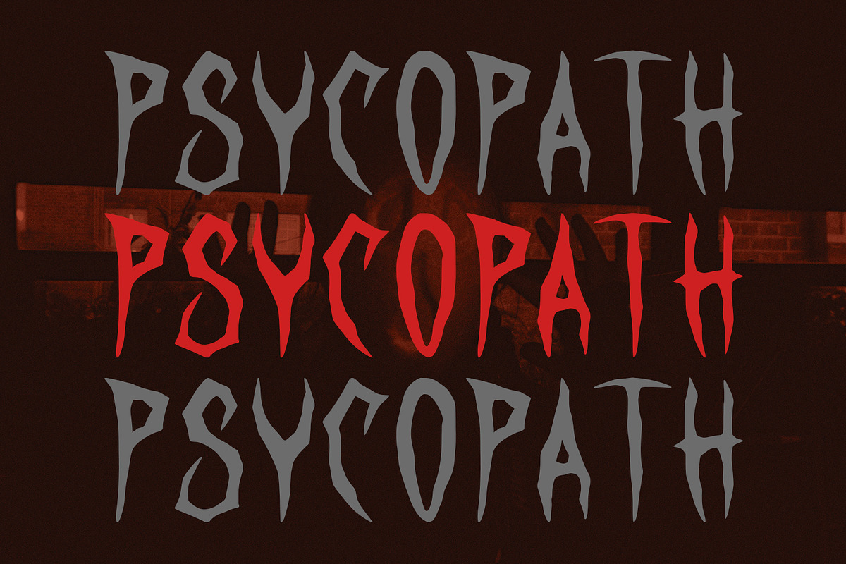 Rezox Futorr Scary Display Font, a Handwritten Font by Maulana Creative (Photo 6 of 7)