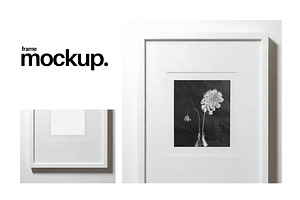 Frame Mockup #227, White Portrait, a Print Template by Kzara Visual Concepts