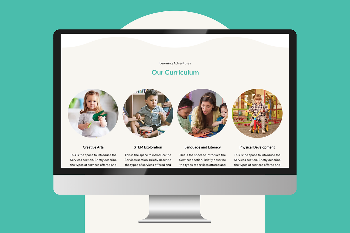 Childcare & Babysitting Wix Template, a Wix Template by Collette Collabs (Photo 6 of 7)