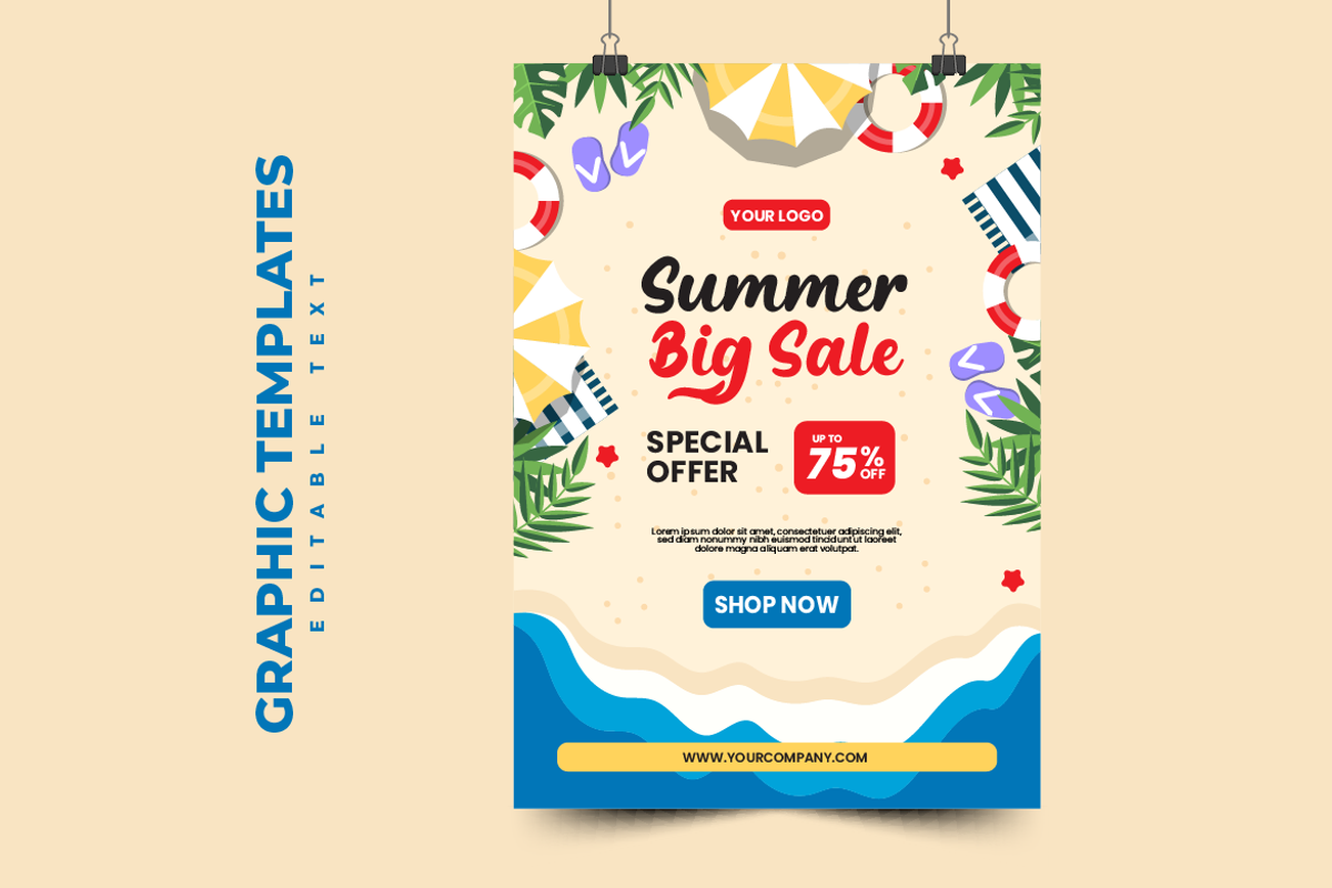 Summer Set Graphic Design V23, a Flyer Template by twinstd (Photo 4 of 6)