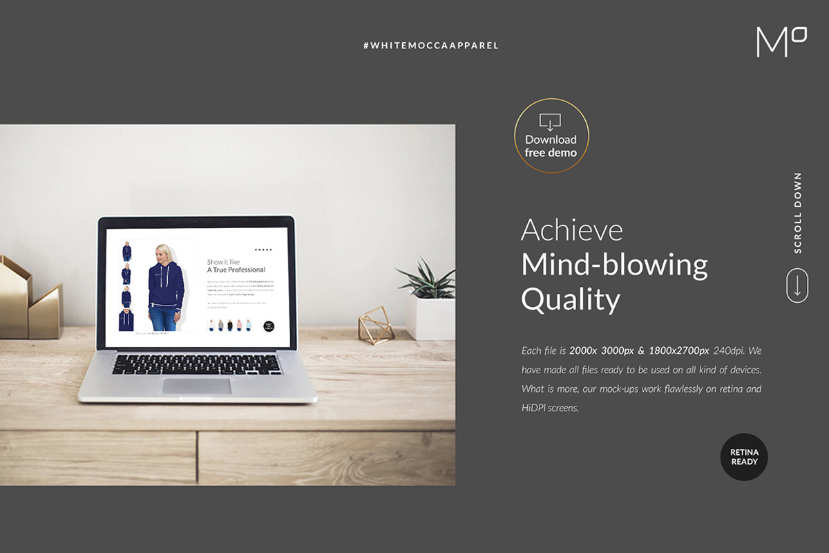 Women Hoodie Mock-ups Set FREE DEMO, a Books & Magazine Mockup by Apparel_Mockups (Photo 11 of 28)