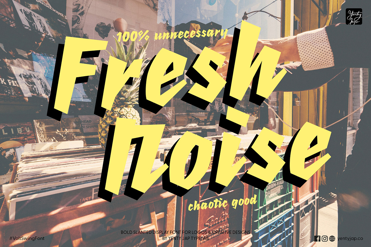 YJC Volt Swing Font, a Script Font by YENTY JAP CO (Photo 5 of 6)