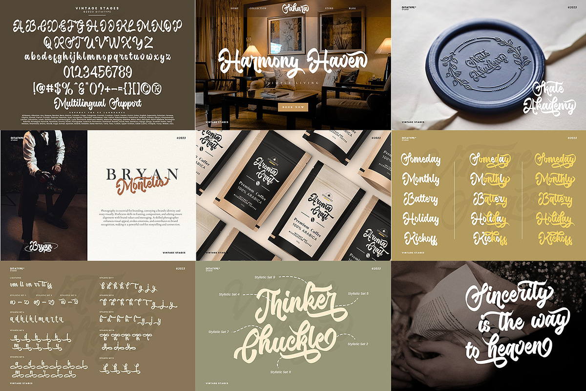 Vintage Script Vol 3 Font Bundle, a Script Font by Ditatype (Photo 11 of 12)