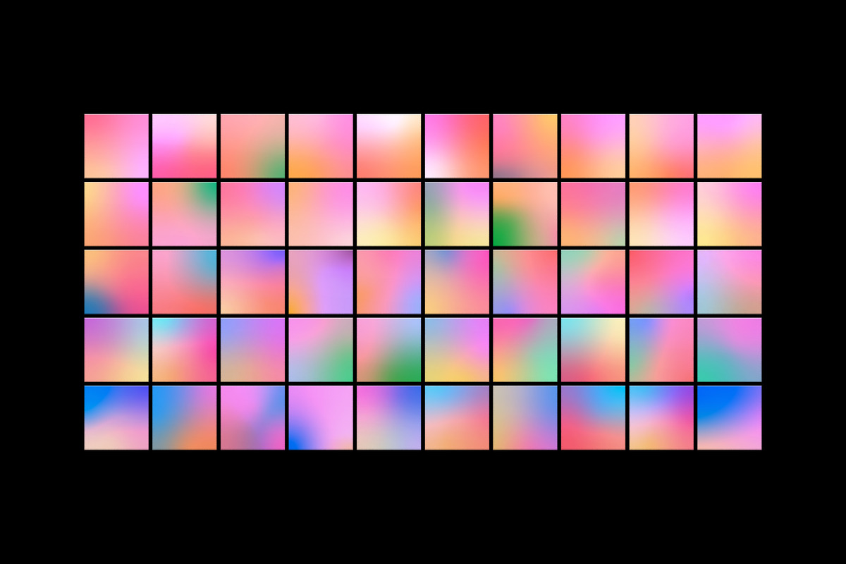 Vibrant – 100 Gradient Backgrounds, a Texture Graphic by MarkSupply (Photo 4 of 5)