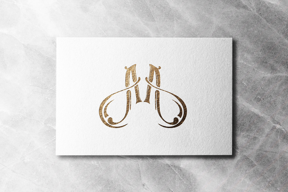 Elegant AM logo ornament, a Branding & Logo Template by Alexandra De Angelis (Photo 3 of 4)