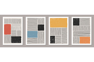 Trendy set of abstract creative, a Decorative Illustration by C Design Studio