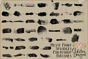 Messy Watercolor Splodge PS Brushes, a Brush Add-On by Clikchic Designs (Thumbnail 2 of 4)
