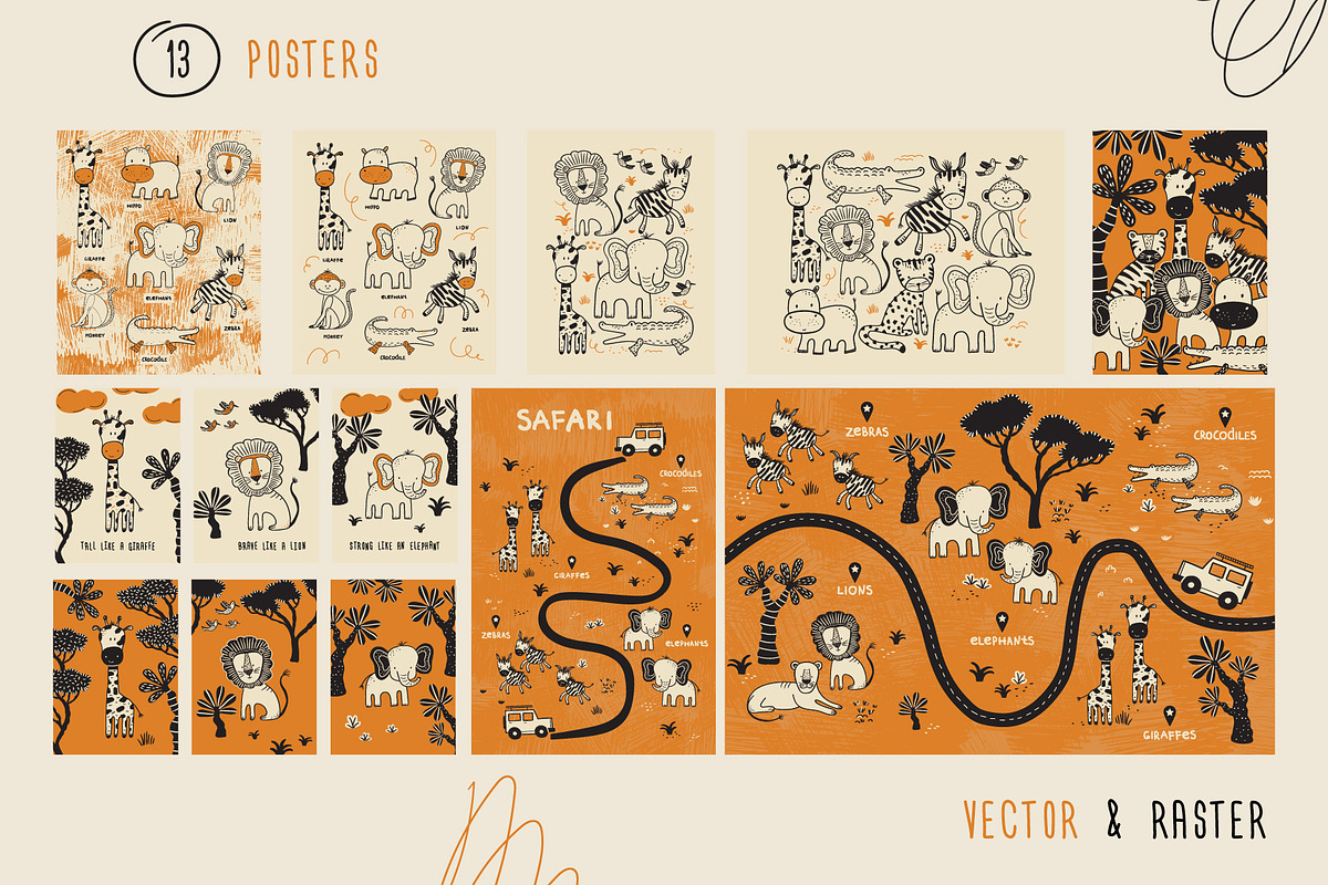 My Beautiful Savanna, a Pattern Graphic by Zim Varezhkin (Photo 6 of 11)