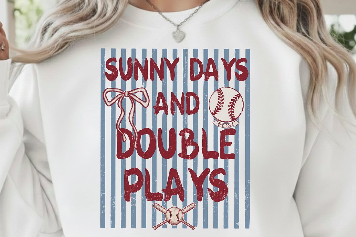 Sunny Days and Double Plays Baseball, a Graphic by Vector Portal (Photo 1 of 8)