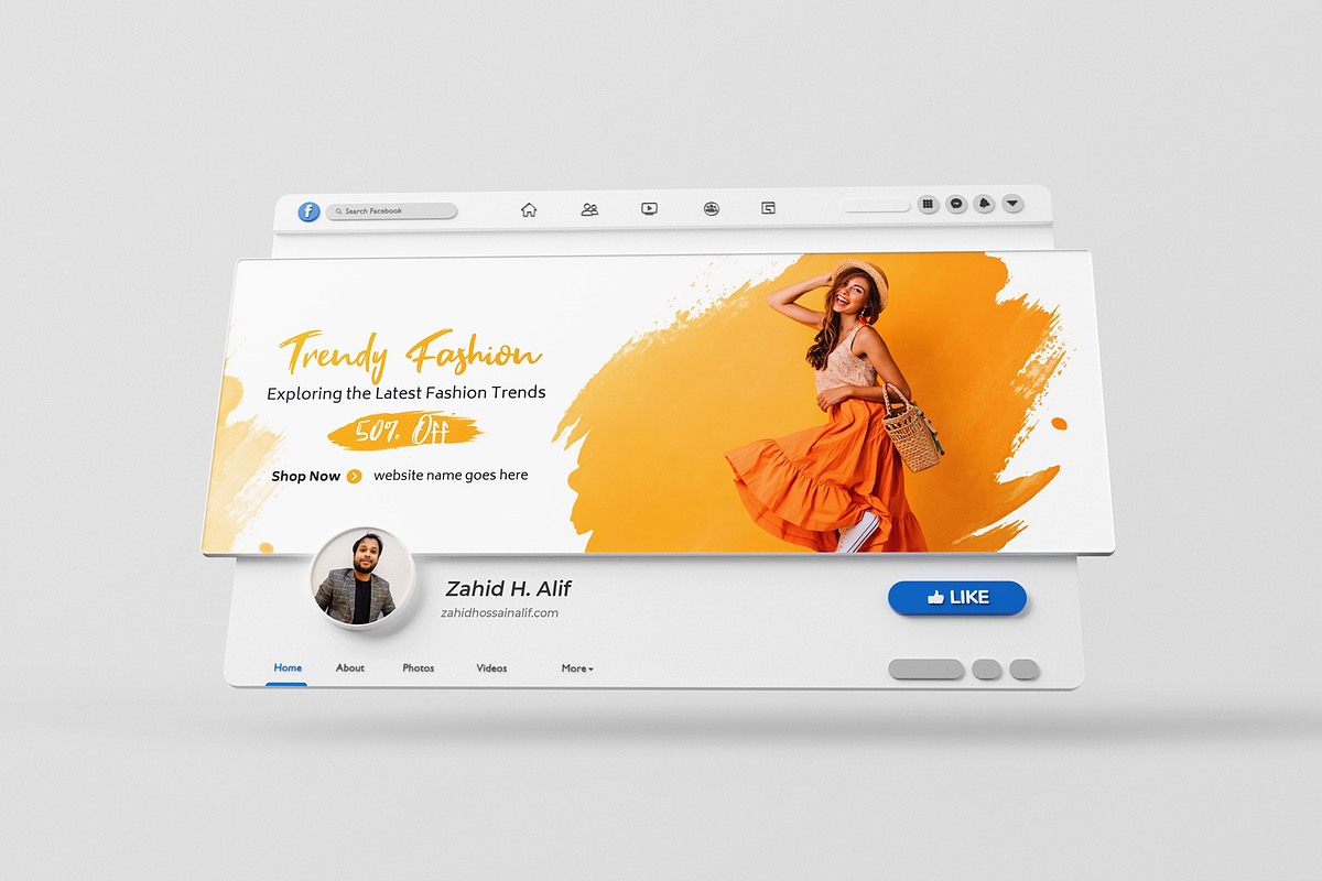 4 Fashion social media facbook cover, a Social Media Template by zahidhossainalif (Photo 2 of 5)