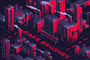 Procreate Rake Brushes, a Brush Add-On by MiksKS (Thumbnail 1 of 11)
