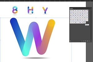 3D Colorful Font