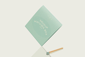 3d Matchbook Mockup