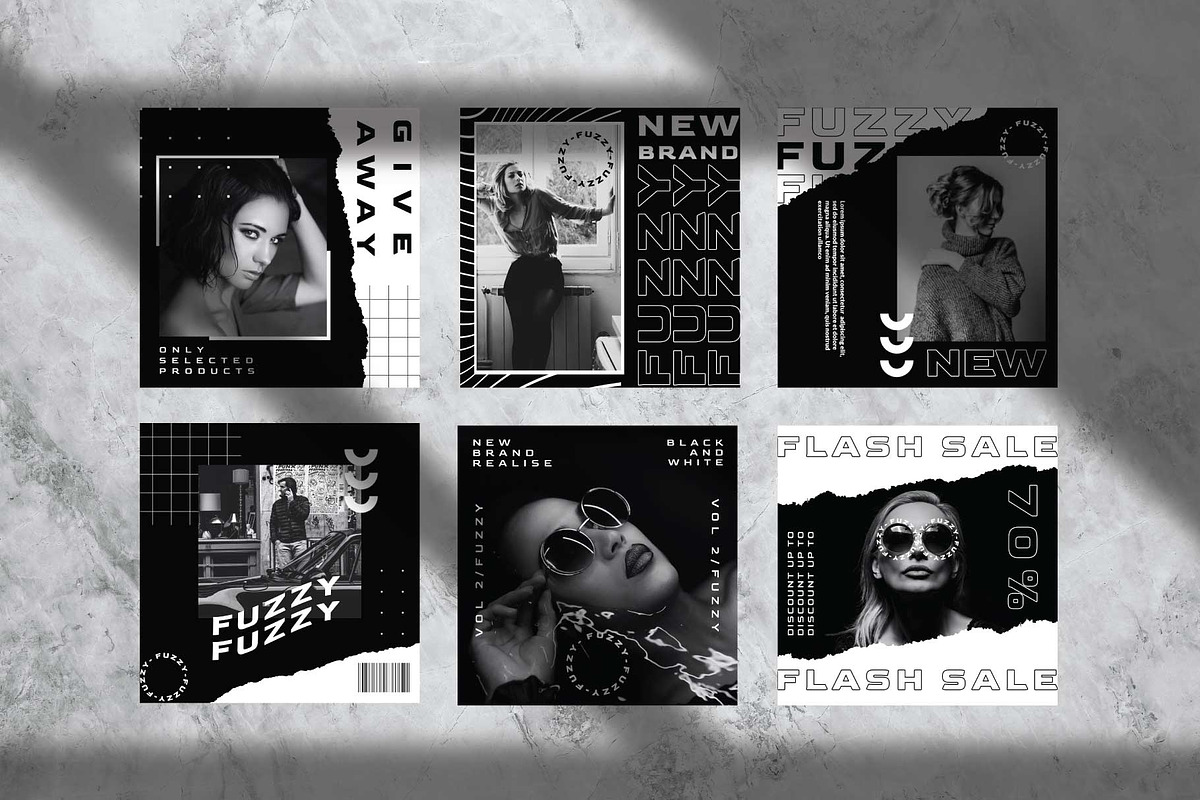 FUZZY Instagram Template, a Social Media Template by Compaq_Creative (Photo 7 of 11)