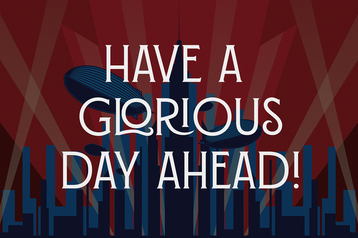 Genesis - Art Deco Typeface, a Serif Font by HipFonts (Photo 6 of 7)