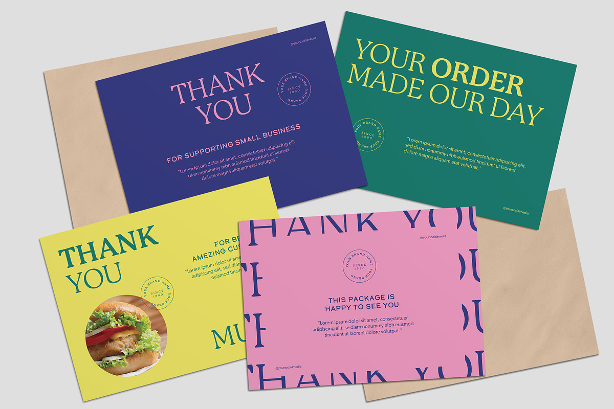 Thank You Card Template, a Business Card Template by BrandPacks (Photo 4 of 5)