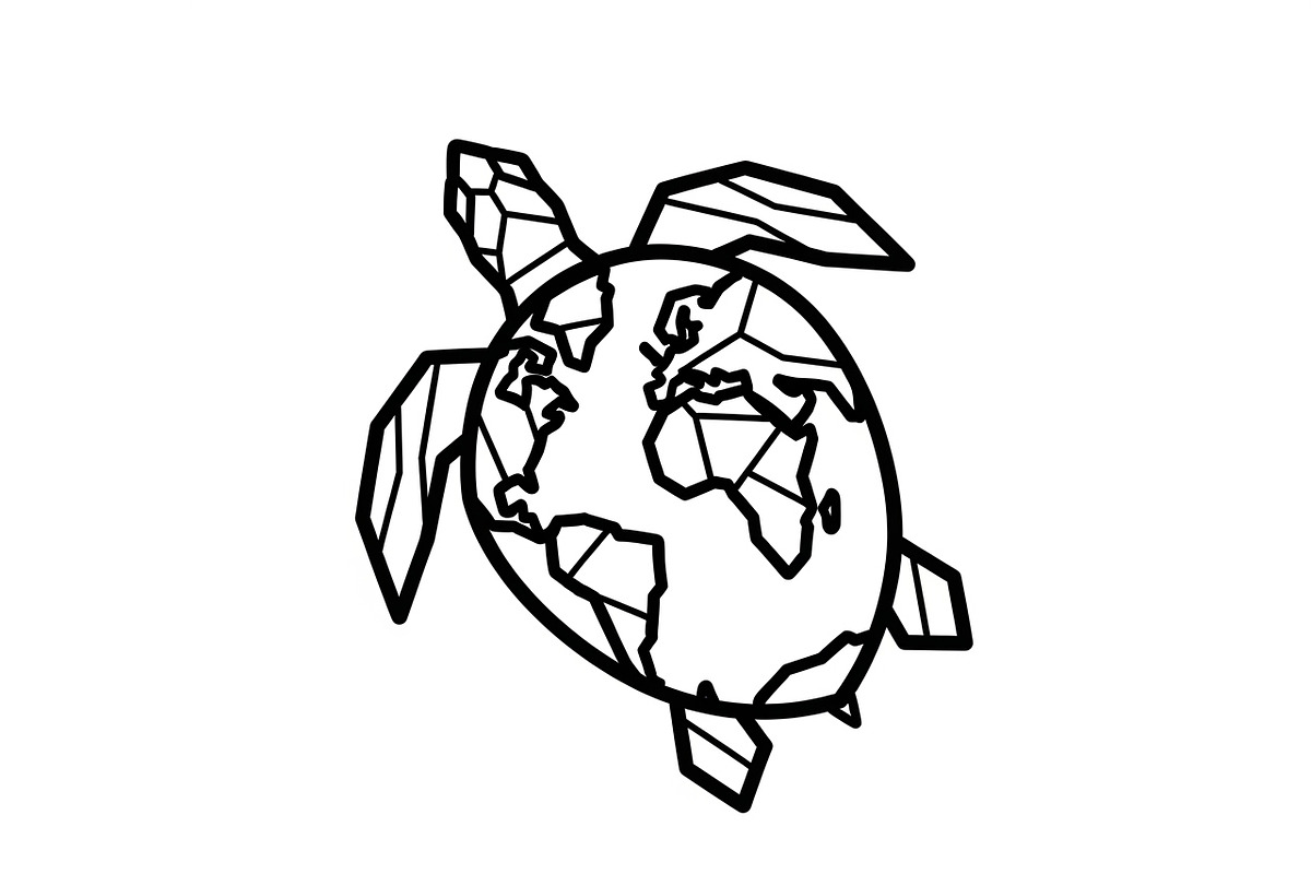 World Map Sea Turtle Bundle, an Illustration by Gaye Art (Photo 14 of 31)