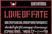 Amor Fati font, a Blackletter Font by weknow (Thumbnail 2 of 8)