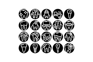 Dentistry care and treatment icons, an Object Graphic by pikepicture