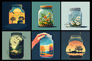 Flower inside jar Coloring Pages, an Object Illustration by protabsorkar11 (Thumbnail 6 of 7)