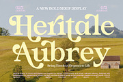 Heritale Aubrey Bold Serif Font, a Serif Font by timelesstype.co (Thumbnail 1 of 15)
