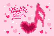 Paper cut Valentine Day card, love, an Illustration by Vector Tradition (Thumbnail 1 of 3)