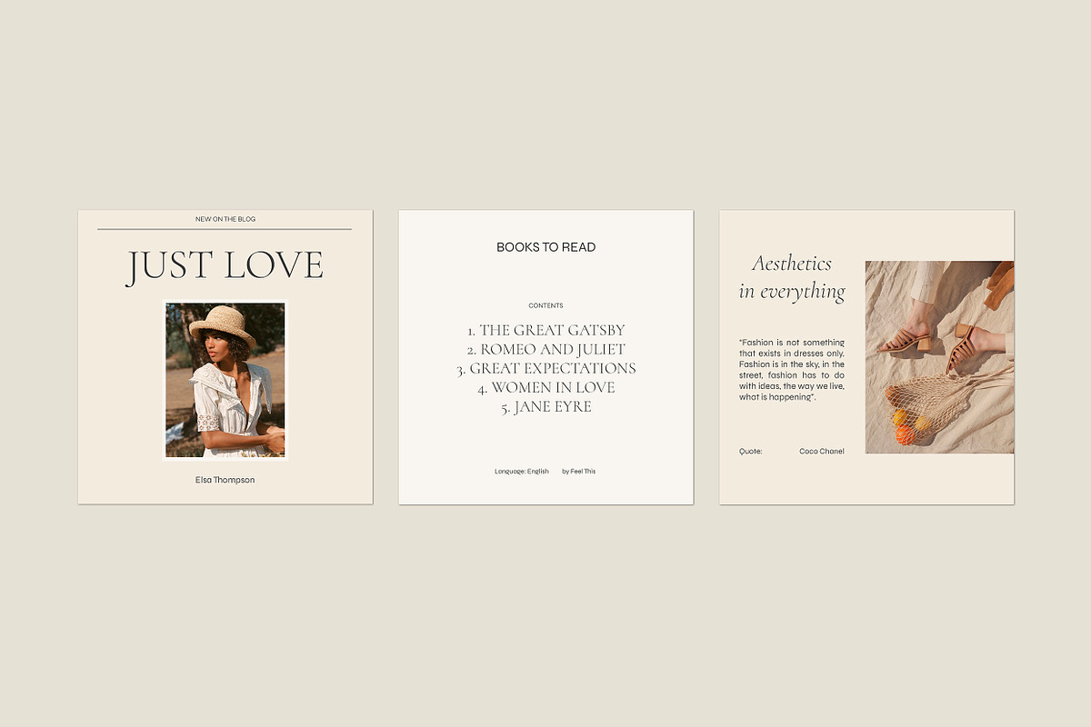 Romance Social Media Pack PS, a Social Media Template by Feel This (Photo 6 of 18)