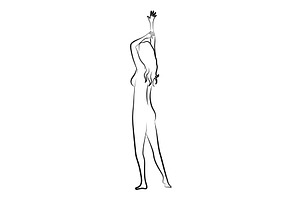 Female silhouette. Woman body, a Person Illustration by the8monkey