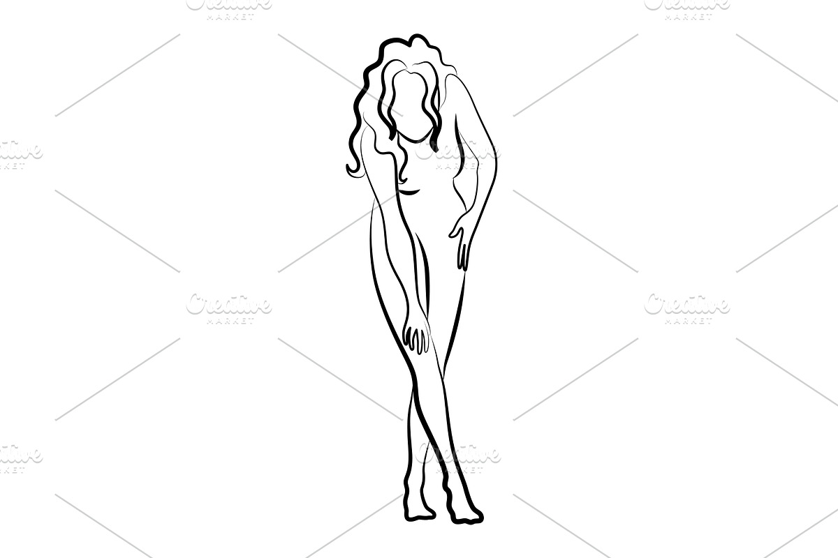 Female silhouette. Woman body, a Person Illustration by the8monkey