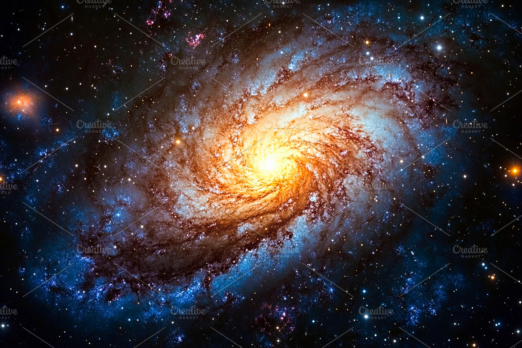Bright Spiral Galaxy in Space, a Background Photo by Ales Munt