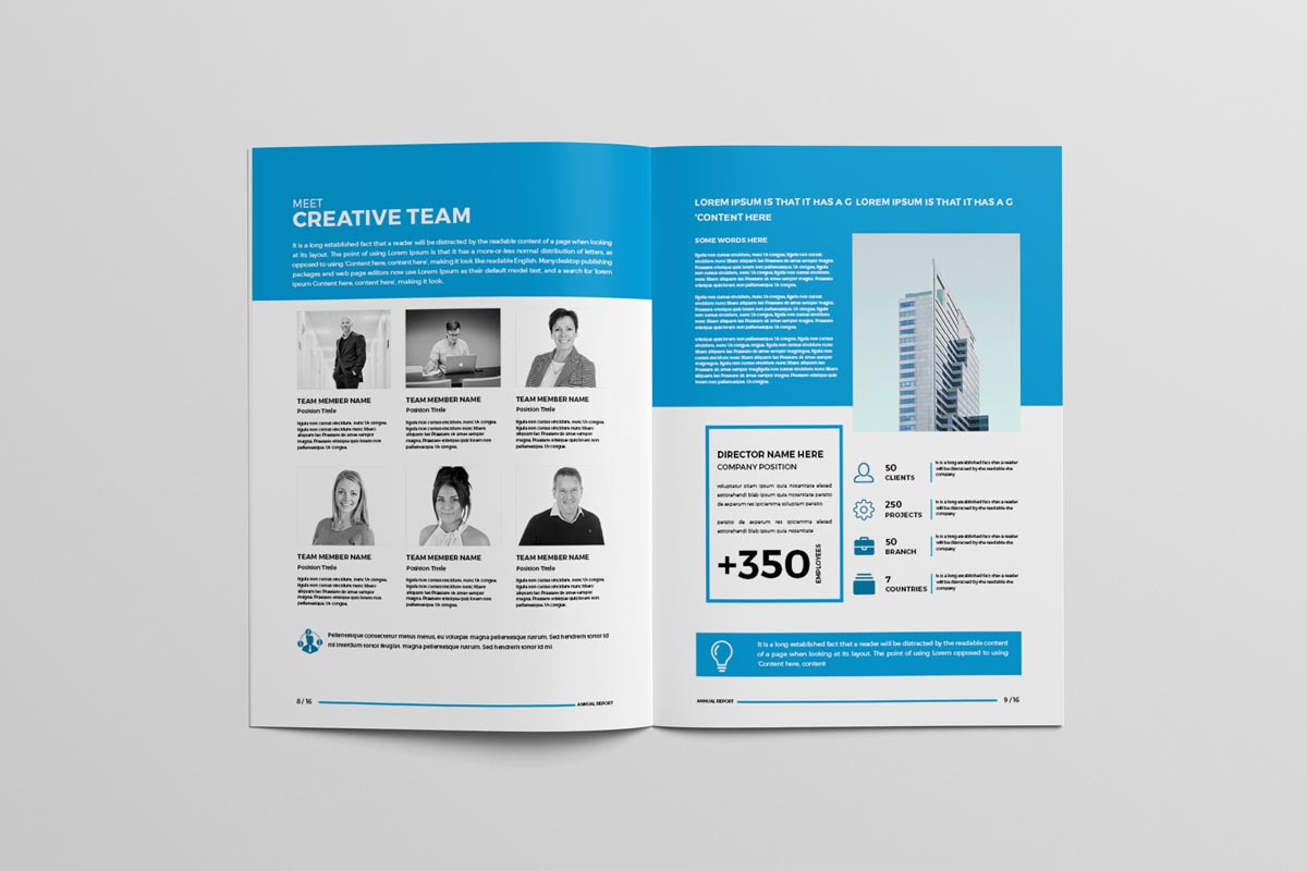 Annual Report Brochure, a Brochure Template by New Lines (Photo 5 of 8)